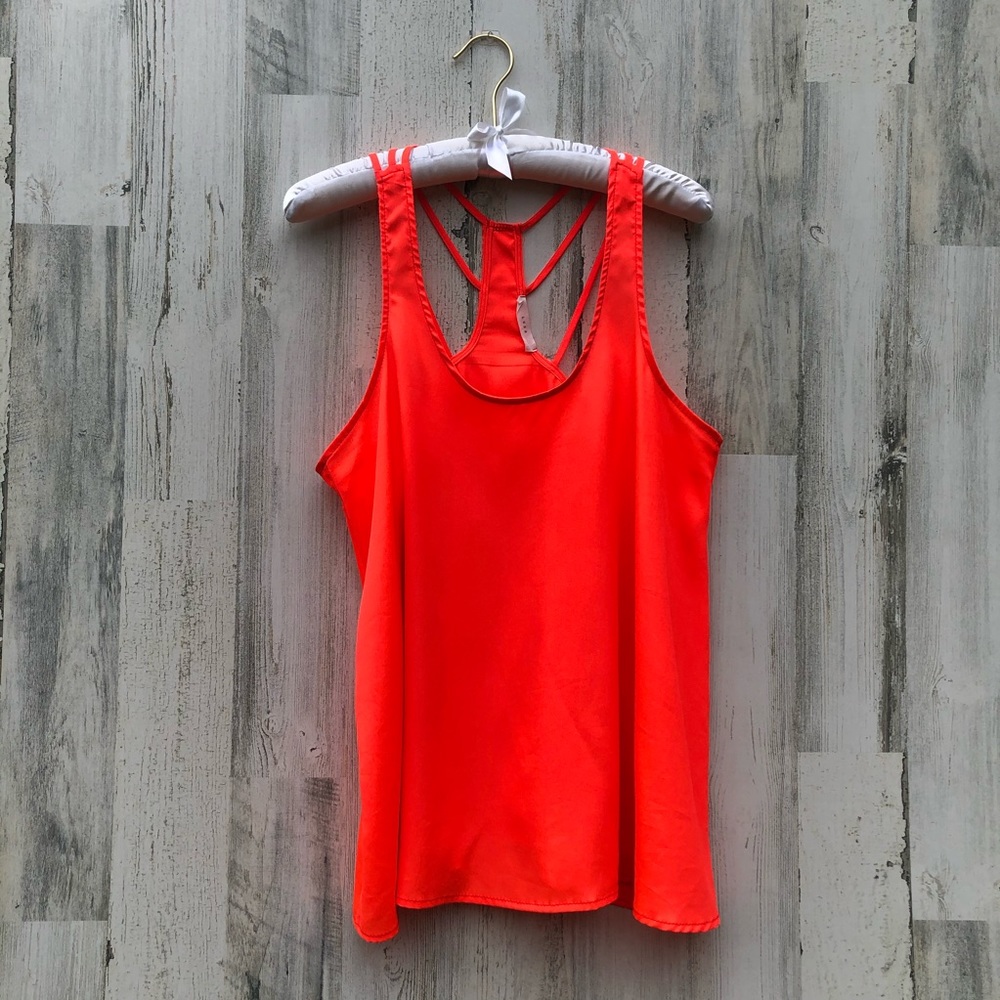 Lush Neon Orange Tank Top